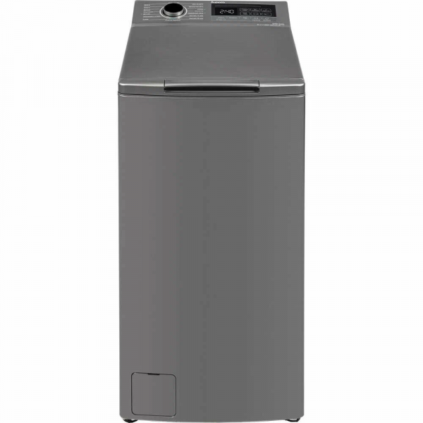 Стиральная машина БИРЮСА WM-MT813/05 M, металлик, с вертикальной загрузкой, 8 кг, 1300 об/мин, инверторная, с паром, 16 программ