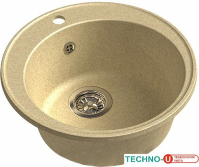 Кухонная мойка GranFest QUARZ Z-08 (бежевый)