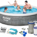 Бассейн Bestway Fast Set 57376 серый