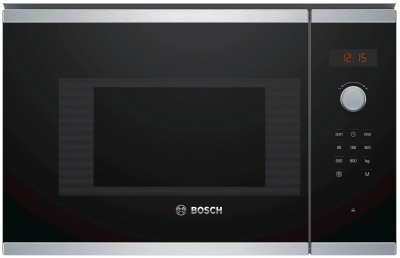 Микроволновая печь встраиваемая Bosch BFL523MS0, черный, Serie  4, 20л.