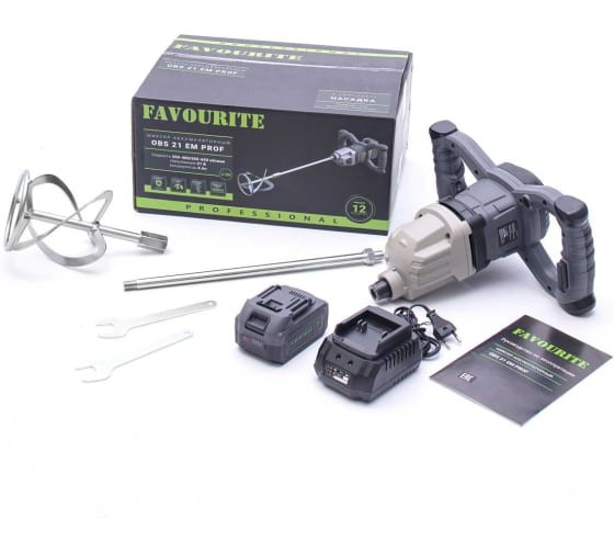 Аккумуляторный миксер FAVOURITE 21В, 4Ач OBS 21 EM PROF