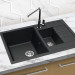 Кухонная мойка Berge 7612 (черный)