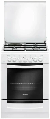 Кухонная плита GEFEST 6112-02, комбинированная, электрическая духовка, 55 л, 3 газовых конфорки, 1 электрическая конфорка 