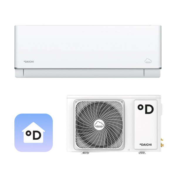 Облачный кондиционер Daichi Alpha A25AVQR3_UNL/A25FVR3_UNL, 25 м², автоперезапуск, самодиагностика, самоочистка внутреннего блока