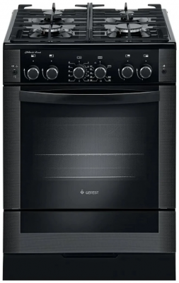 Кухонная плита GEFEST 6500-02 0044, эмалированная, газ-контроль духовки, гриль, чугунные решетки, 4 конфорки, 52 л
