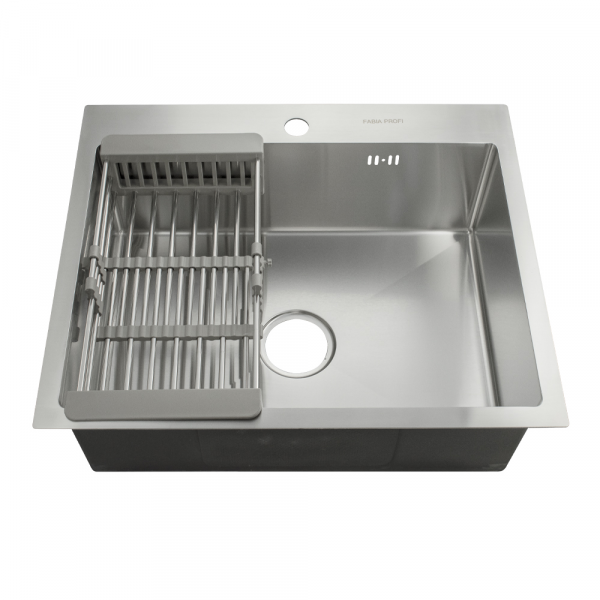 Врезная кухонная мойка Fabia Profi 615130 0.8/200, 61х51см, нержавеющая сталь