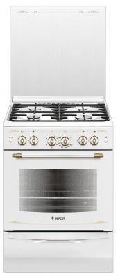 Кухонная плита GEFEST 6100-02 0181, газ-контроль духовки, газовая, эмалированная, 52 л, электроподжиг