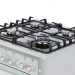 Кухонная плита GEFEST 6500-02 0042, электроподжиг, газ-контроль, 52 л, 4 конфорки, гриль, чугунные решетки 