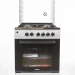 Кухонная плита Vesta Valencia VGE 10-E Серая EX, эмалированная, комбинированная, электроподжиг, 4 газовые конфорки, электрическая духовка, 65 л