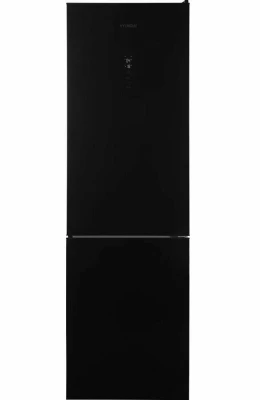 Холодильник HYUNDAI CC35083F черное стекло 2-хкамерн, 375 л, Total No Frost, класс A+, сенсорное управление