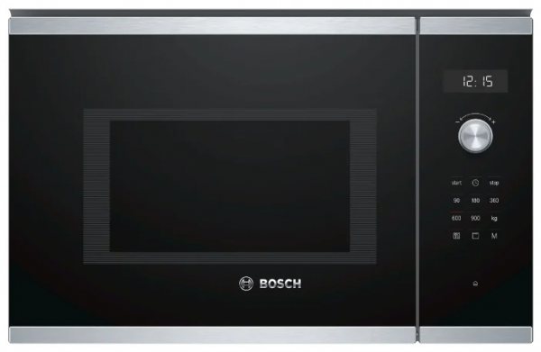 Микроволновая печь встраиваемая Bosch BEL554MS0,25 л, 900 Вт, гриль, автоматическая разморозка, дисплей