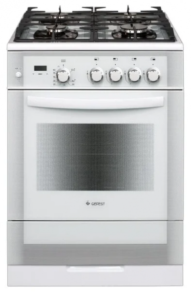 Кухонная плита GEFEST 6500-03 0042, газовая, электроподжиг, газ-контроль, 4 конфорки, 52 л
