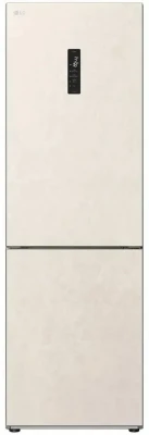 Холодильник LG GC-B459AEMW, бежевый, No Frost, инверторный, с нижней морозильной камерой
