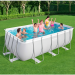 Бассейн Bestway Rectangular Power Steel Frame 56241/56456 серый