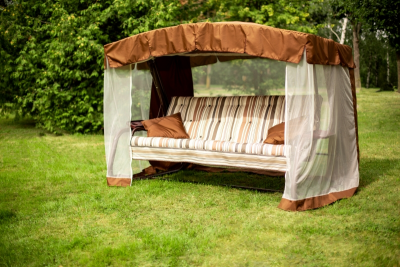 Садовые качели 4-местные с москитной сеткой Olsa Саванна с1004