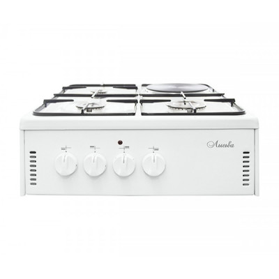 Электроплита Лысьва ПГЭН 1/3г 6М со стеллажом, 6.3 кВт, 4 конфорки, белая