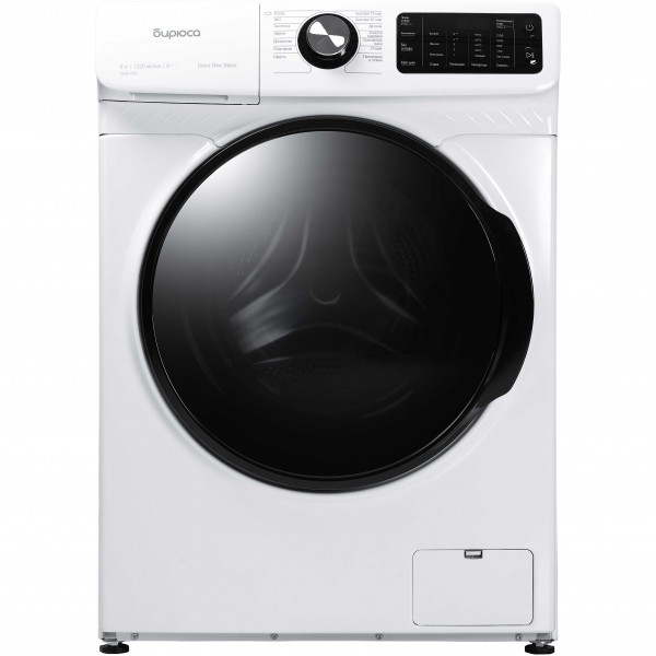 Стиральная машина БИРЮСА WM-SM814/03, белый, 8 кг, 1200 об/мин, 14 программ, инверторная