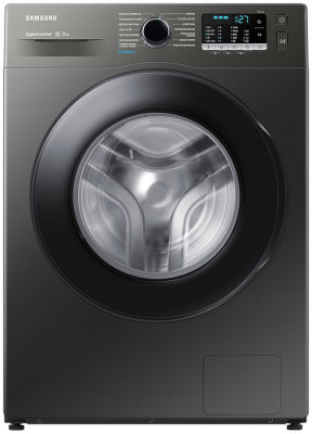 Стиральная машина Samsung WW80AAS20AX/LP, инокс/черный люк