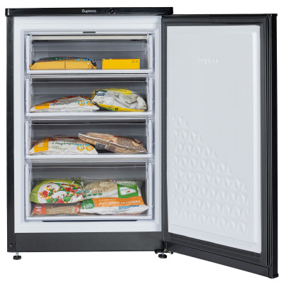 Морозильная камера Бирюса B514, объем 110 л, A+, механическое управление, перевешивания двери