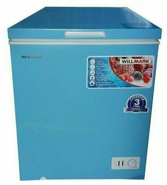 Морозильный ларь WILLMARK CF-170CS, класс энергоэффективности А, общий объём 165 л, 100 Вт, 1 корзина, голубой