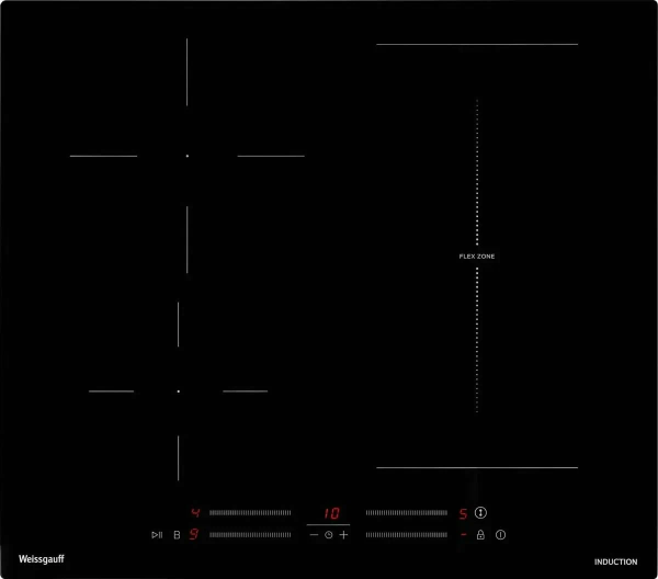 Индукционная варочная панель WEISSGAUFF HI 643 BSCM FLEX INVERTER 