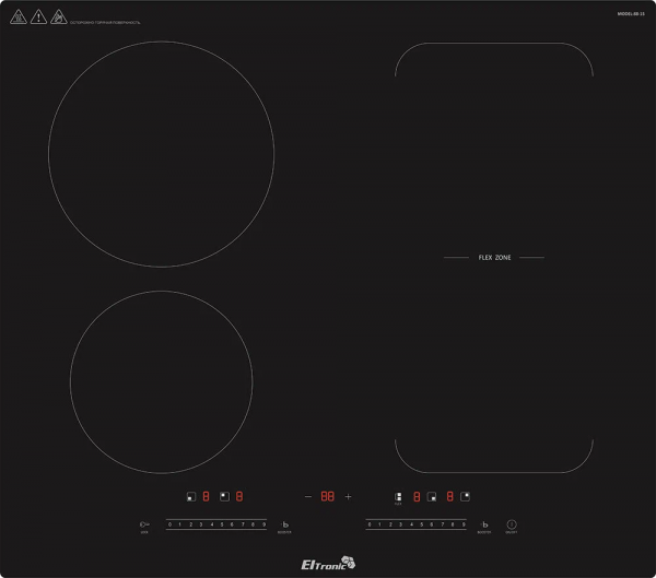 Варочная панель ELTRONIC (88-15) 4 конфорки индукционная черный