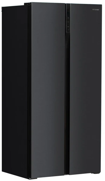 Холодильник Hyundai CS4505F, черная сталь, 436 л, внешнее покрытие-металл, размораживание - No Frost, дисплей, 83.6 см х 178 см х 63.6 см