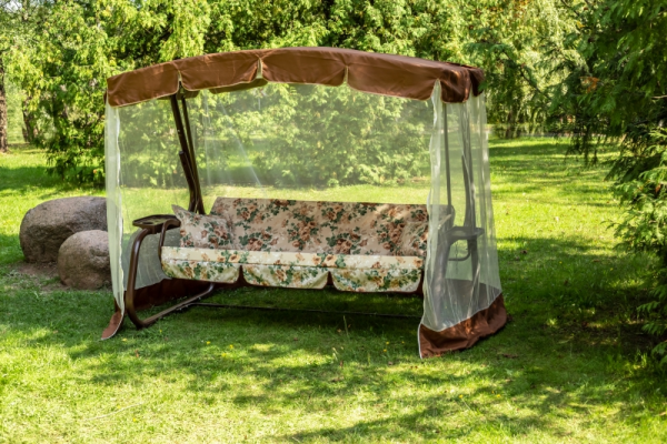 Садовые качели 3-местные с москитной сеткой Olsa Турин c825