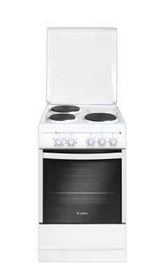 Электрическая плита GEFEST 5140, белый, эмалированная, A, 3 зоны приготовления, 55 л