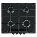 Варочная панель GEFEST 1212 К2,конфорок - 4 шт, решетки - чугун, панель - эмалированная сталь, электроподжиг, газ-контроль, черный