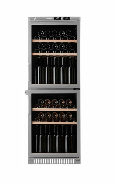 Винный шкаф Pozis ШВД-78 Серебристый