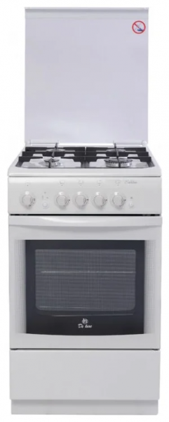 Кухонная плита De luxe 506040.04Г (КР) Ч/Р, газовая, электроподжиг, газ-контроль духовки, 60 л, 4 конфорки