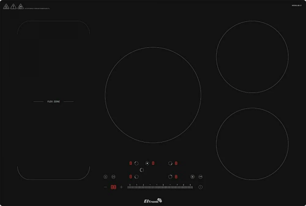 Варочная панель ELTRONIC (88-17) 5 конфорок индукционная черный