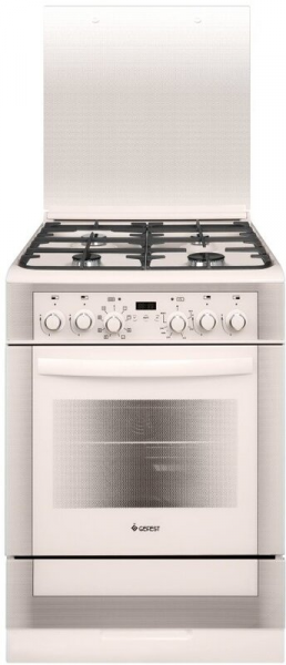 Плита комбинированная GEFEST 6302-04 0267, 4 газовые конфорки, эмалированная, электроподжиг, 55 л, электрическая духовка