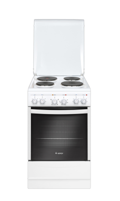 Электрическая плита GEFEST 5140-01, белый, эмалированная, А, экспресс-конфорка, 55 л, 4 зоны нагрева