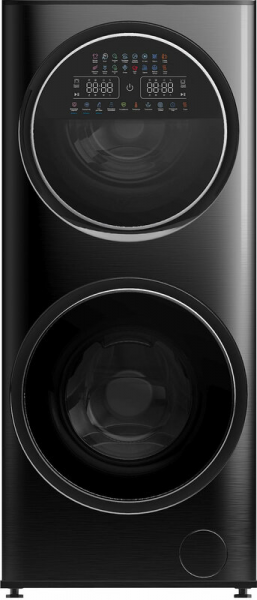 Стиральная машина HYUNDAI Proxima WMD9424 темно-серебристый, максимальная загрузка 15 кг, загрузка сушки 7 кг, сенсорное управление, 18 программ, A+++