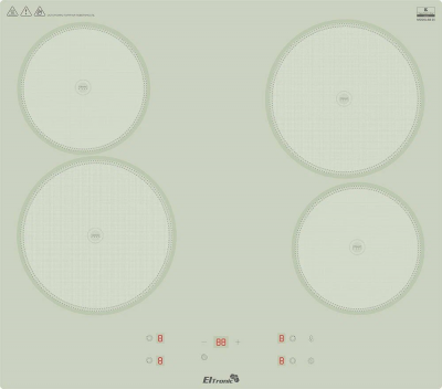 Варочная панель ELTRONIC (88-25) 4 конфорки электрическая белый