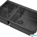 Кухонная мойка ZorG PVD-78-2-51-R (графит)