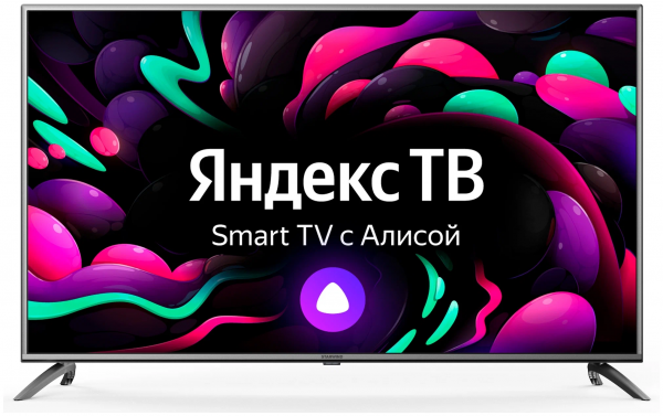 55" Телевизор STARWIND SW-LED55UG400 LED на платформе Яндекс.ТВ, стальной