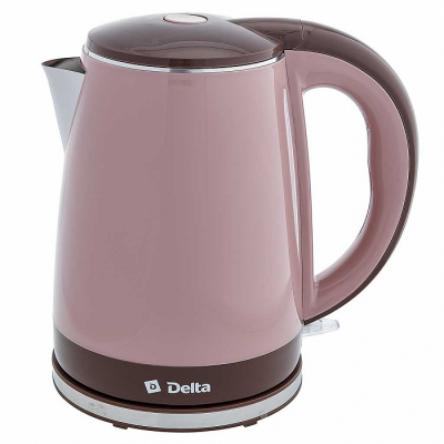 Электрочайник Delta DL-1370 (бежевый/коричневый)