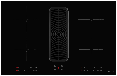 Индукционная варочная панель WEISSGAUFF HI 840 TESLA CROSS AIR + FAN HOOD 