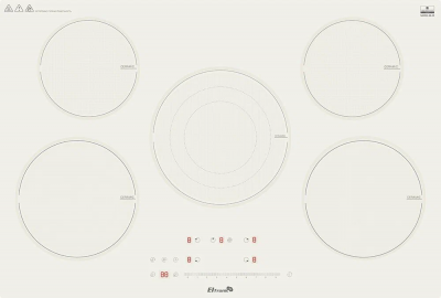 Варочная панель ELTRONIC (88-29) 5 конфорок электрическая белый