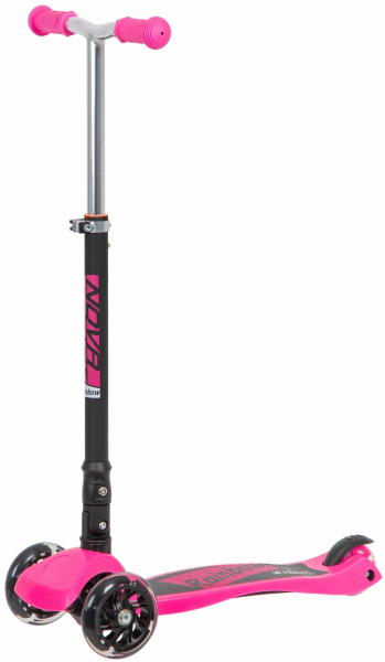 Детский кикборд Novatrack Rainbow Start Folding (120F.NRAINBOW) (2020), розовый (141022)