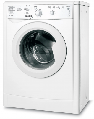 Стиральная машина Indesit IWSB 5105, белая, 16 программ, 5 кг, 1000 об/мин, класс А