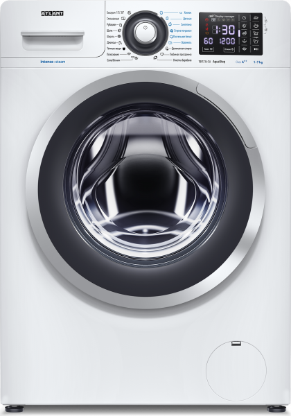 Стиральная машина ATLANT СМА 70У1214-СА-01, загрузка белья 7 кг, 1200 об/мин, 18 программ