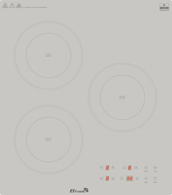 Варочная панель ELTRONIC (88-32) 3 конфорки индукционная бежевый