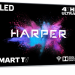 55" Телевизор HARPER 55Q850TS QLED, HDR (2021), серебристый