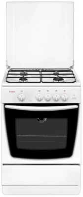 Газовая плита GEFEST 1200 С7 К33, белая, полный газ-контроль, металлическая крышка, стальные решётки