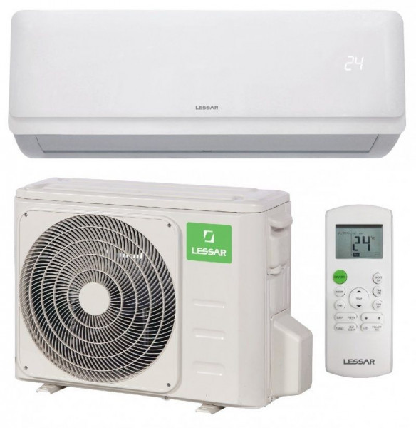 Сплит-система Lessar LS-H12KFE2/LU-H12KFE2, 35 м², автоперезапуск, самодиагностика, фильтр с витамином C, с ионами серебра