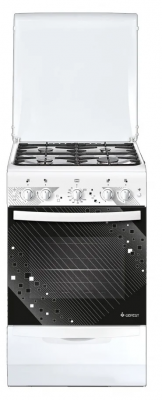 Газовая плита Gefest 5100-02 0009 белый, конфорок - 4 шт, духовка - 52 л, электр.